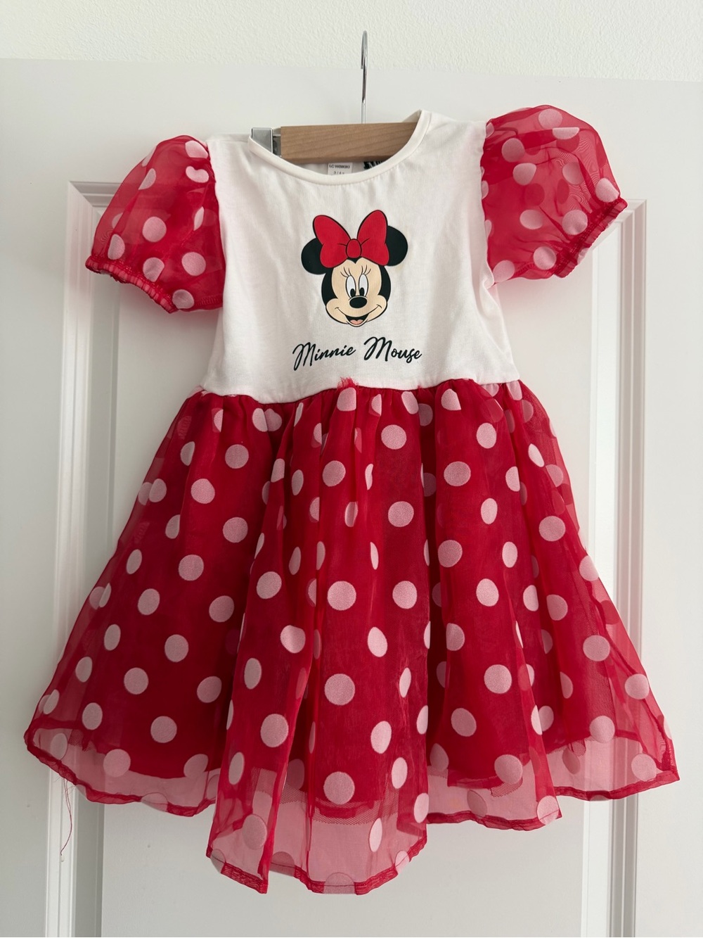 Minnie Mouse Red Polka Dot Tulle Dress for Kids